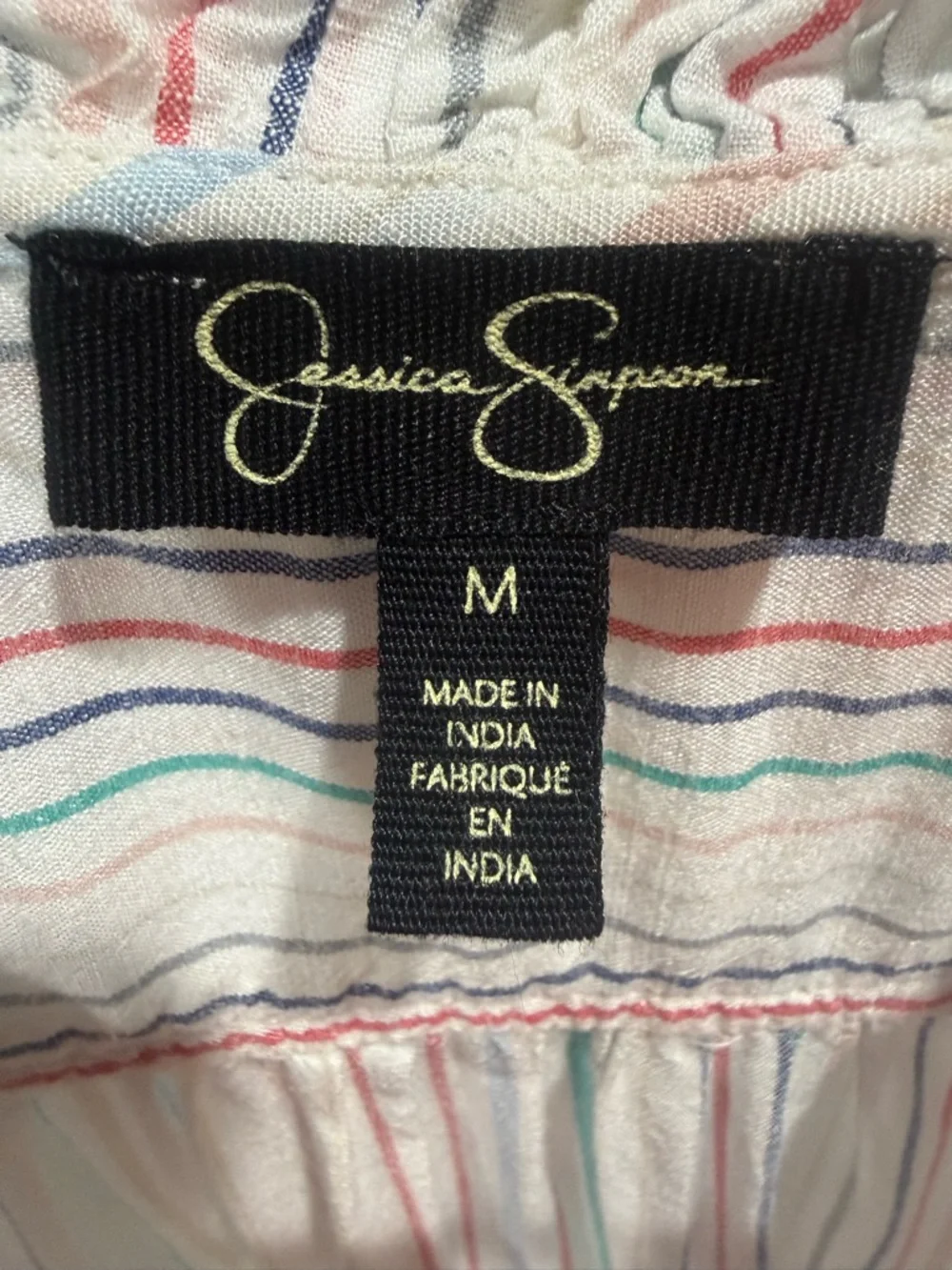 Jessica Simpson Multicolor Striped Sleeveless Top - Picture 7 of 8